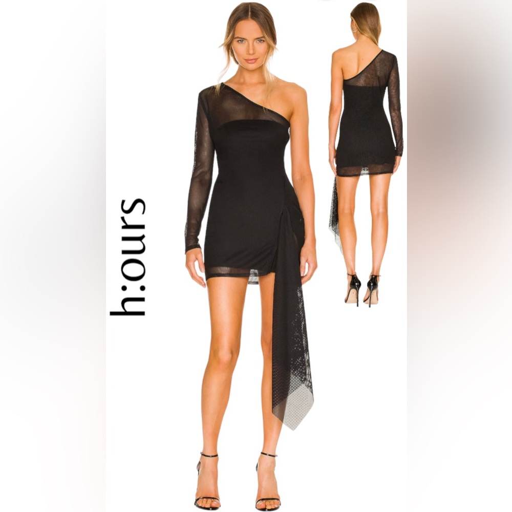 Revolve H:Ours Esmond Mini Dress In Black